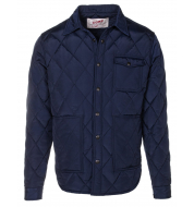 Куртка SCHOTT Down-filled Quilted Shirt Jacket NAVY