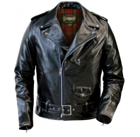 Куртка Schott косуха Lightweight Fitted Cowhide Motorcycle Jacket BLK 626