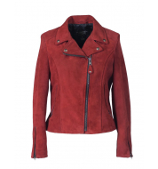 Куртка SCHOTT косуха Women's Fitted Suede Motorcycle Jacket 206W RED