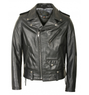 Куртка Schott косуха Natural Pebble Cowhide Motorcycle Leather Jacket Black 525