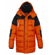 Куртка SCHOTT HOODED OVERSIZE PARKA BEAR2 ORANGE/BLACK