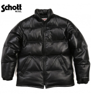 Пуховик кожаный SCHOTT DOWN LEATHER 214DK