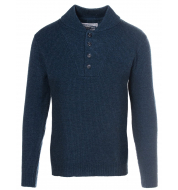 Свитер Schott Wool Blend Military Henley Sweater NAVY