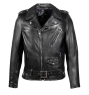 Куртка SCHOTT косуха Waxy Natural Cowhide 50's Perfecto Motorcycle Leather Jacket 519 BLK