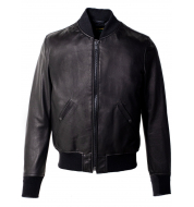 Куртка SCHOTT Lightweight Natural Pebble Cowhide Leather Bomber Jacket 237 BLACK