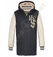 Пальто SCHOTT VARSITY COAT LIMITED EDITION LW8200 NAVY / OFF-WHITE