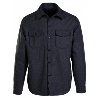 Рубашка SCHOTT Wool Blend Quilt Lined CPO Shirt GREY