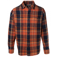 Рубашка SCHOTT Plaid Cotton Flannel Shirt RUST