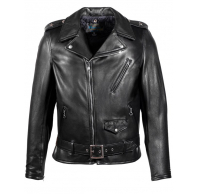 Куртка SCHOTT косуха Waxy Natural Cowhide 50's Perfecto Motorcycle Leather Jacket 519 BLK