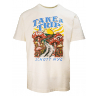 Футболка SCHOTT Heavyweight Tee with Trip Graphic OFF WHITE