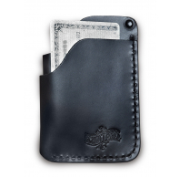 Кошелек SCHOTT Three Pocket Hand Stitched Cardholder BLACK